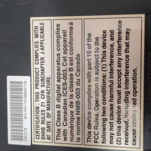 RCA Drc 277 DVD Player - Picture 6 of 8